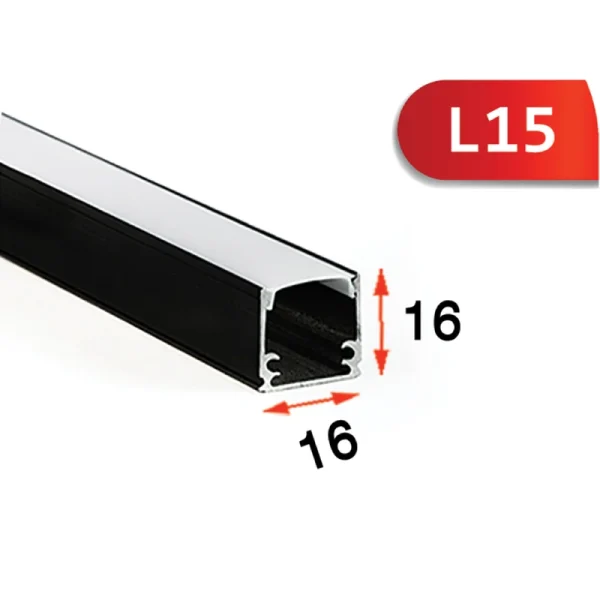 پروفیل لاینر تک لاین مدل روکار L15