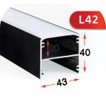 پروفیل لاینر سه لاین مدل روکار L42