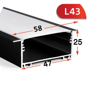 پروفیل لاینر سه لاینه مدل توکار L43