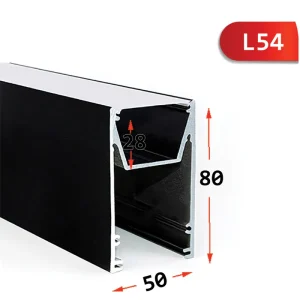 پروفیل لاینر چهار لاین مدل روکار L54