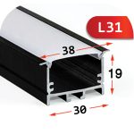 پروفیل لاینر توکار مدل L31