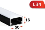 پروفیل لاینر روکار مدل L34