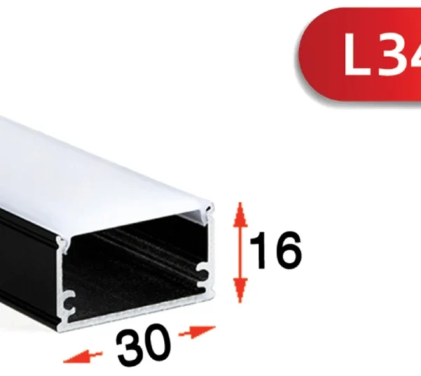 پروفیل لاینر روکار مدل L34