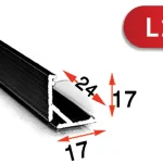 پروفیل لاینر تک لاین مدل روکار L17