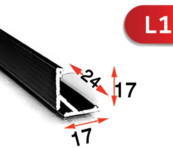 پروفیل لاینر تک لاین مدل روکار L17