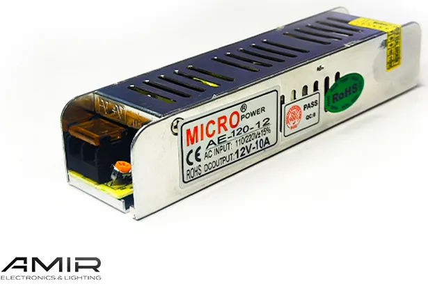 سوئیچینگ 12 ولت 10 آمپر اسلیم