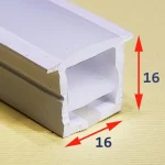 پروفیل سیلیکونی توکار – 16*16