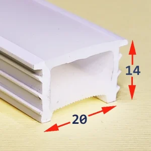 پروفیل سیلیکونی – 20*14