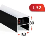 پروفیل لاینر روکار L32