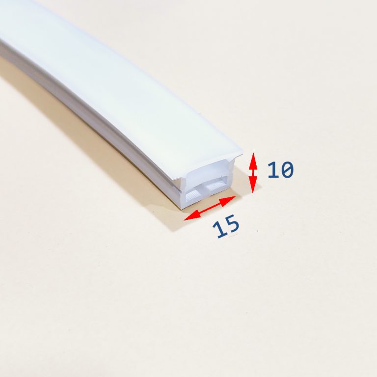 پروفیل سیلیکونی لبه دار افقی 15*10