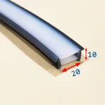 3پروفیل سیلیکونی کاور لبه دار دور مشکی 20_10