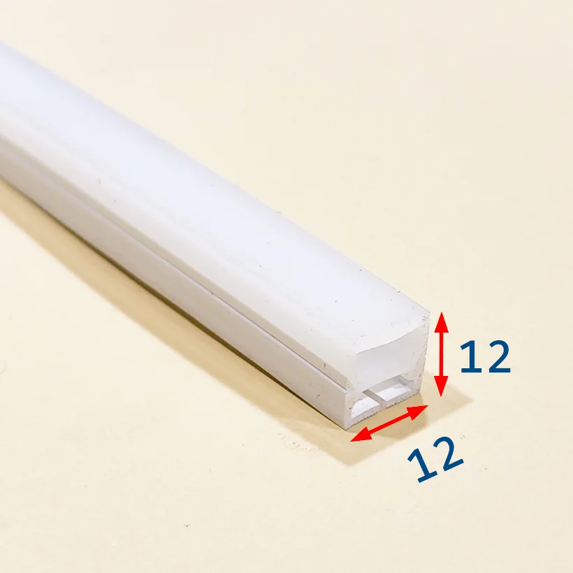 پروفیل سیلیکونی بدون لبه افقی 12_12 3D پروفیل سیلیکونی بدون لبه افقی 12*12 3D