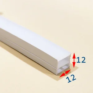 پروفیل سیلیکونی بدون لبه افقی (خم از رو) 12*12