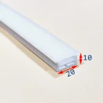 پروفیل سیلیکونی لبه دار افقی 20*10