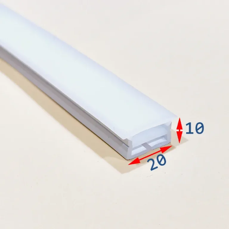 پروفیل سیلیکونی لبه دار افقی 20*10