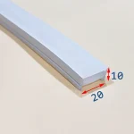 پروفیل سیلیکونی کاور بدون لبه 20*10