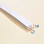 پروفیل سیلیکونی کاور لبه دار 12*10