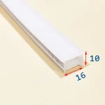 پروفیل سیلیکونی کاور لبه دار 16*10