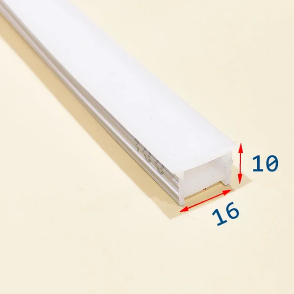 پروفیل سیلیکونی کاور لبه دار 16*10