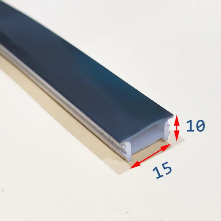 پروفیل سیلیکونی کاور لبه دار سطح مشکی 15*10